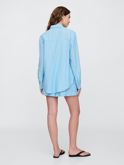 Image number 2 showing, Linen-Blend Easy Shirt