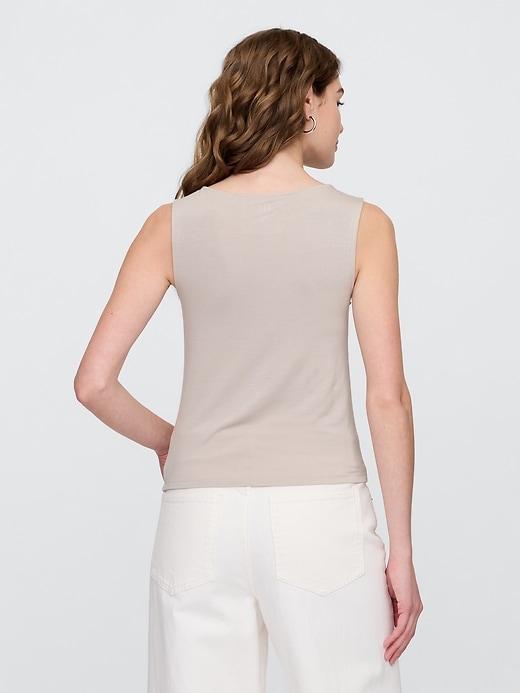 Image number 2 showing, Asymmetrical Ruched Tank Top