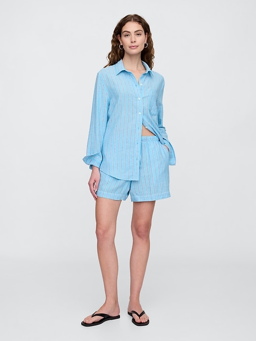 Image number 3 showing, Linen-Blend Easy Shirt