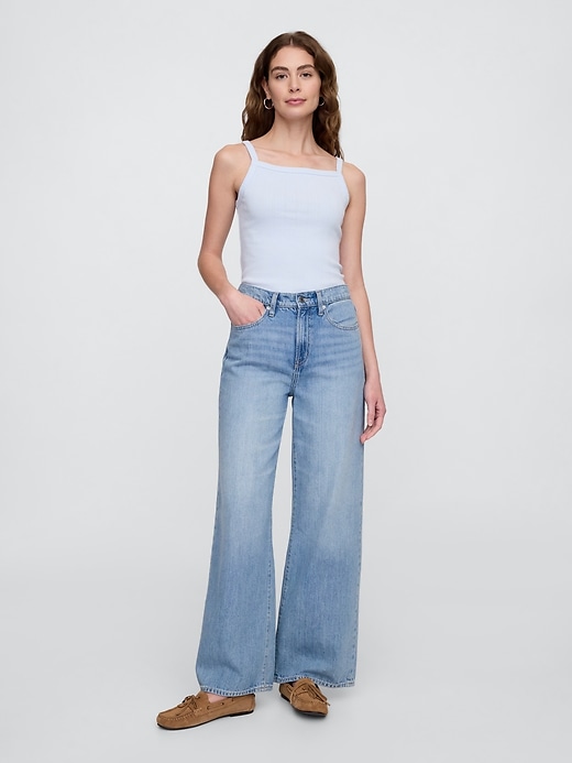 Image number 3 showing, Ribbed Squareneck Tank Top