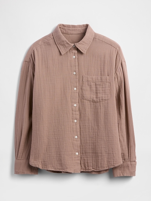 Image number 5 showing, Gauze Big Shirt