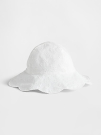 Image number 1 showing, Baby Eyelet Bucket Hat