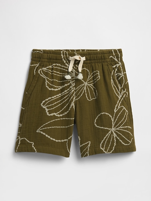 Image number 1 showing, babyGap Pull-On Print Gauze Shorts