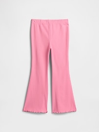 babyGap Ribbed Pull-On Print Flare Leggings