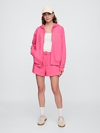 Relaxed Gap Logo Zip Hoodie | Gap Factory