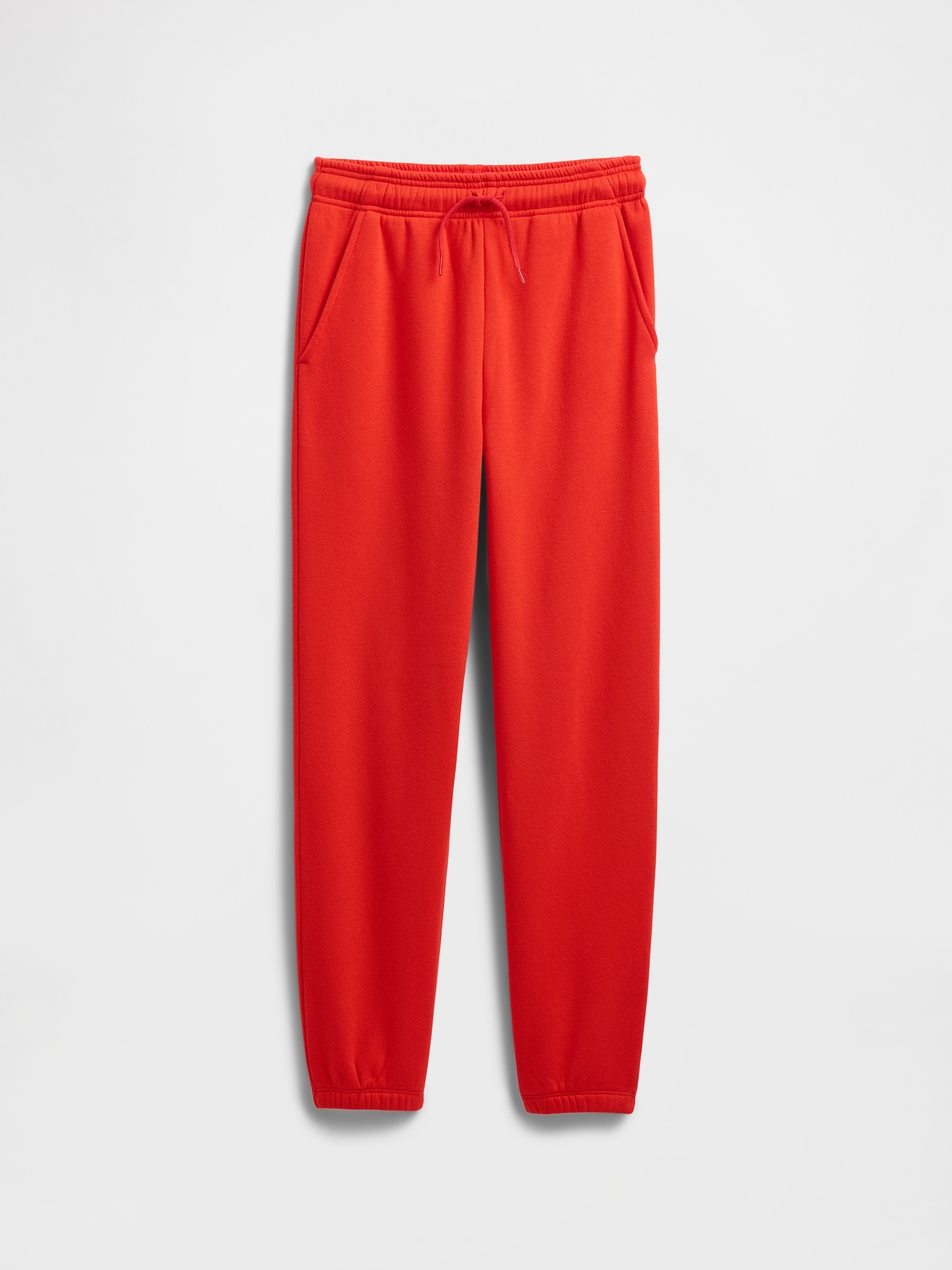 Kids Fleece Joggers - Red