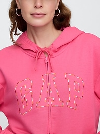 Relaxed Gap Logo Zip Hoodie