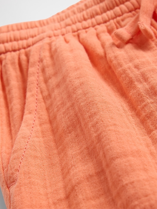 Image number 3 showing, Kids Pull-On Wide-Leg Gauze Pants