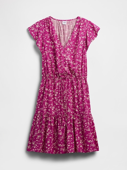 Image number 6 showing, Flutter Sleeve Tie-Waist Mini Dress