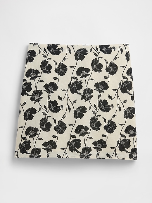 Image number 5 showing, Linen-Blend Pull-On Mini Skirt