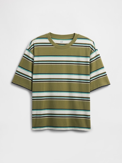 Image number 5 showing, Vintage Soft Stripe Boxy T-Shirt