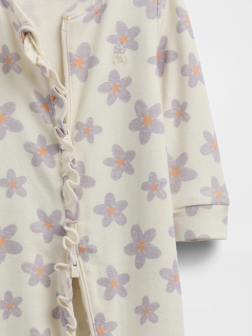 Image number 3 showing, Baby Print Two-Way Zip One-Piece
