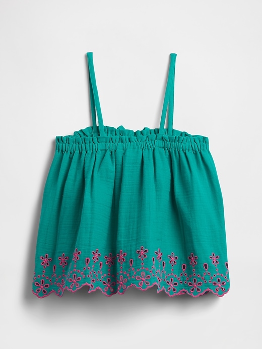 Image number 2 showing, Kids Gauze Eyelet Top