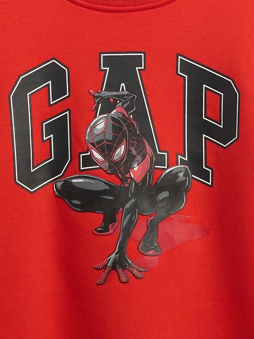 Image number 3 showing, GapKids &#124 Marvel Spider-Man Logo Sweatshirt