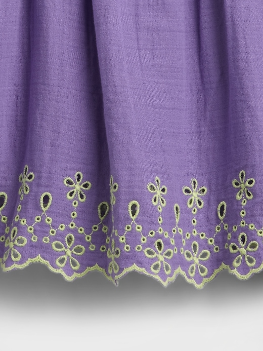 Image number 3 showing, Kids Gauze Eyelet Top