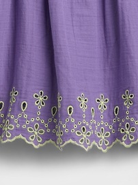 Kids Gauze Eyelet Top
