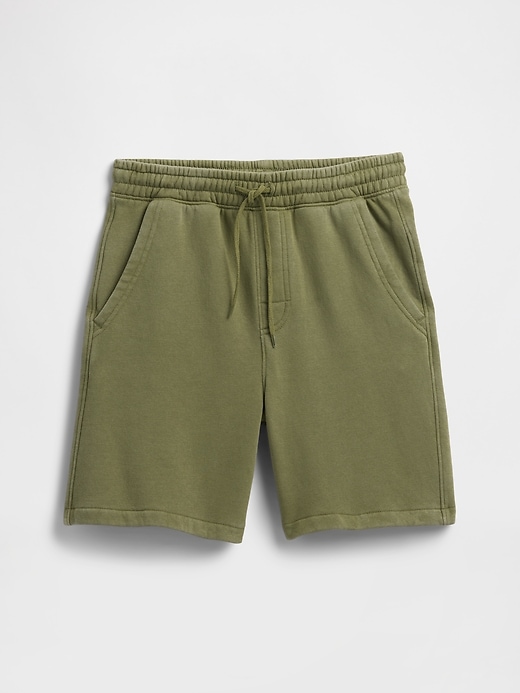 Image number 1 showing, Kids Washed-Fleece Pull-On Shorts