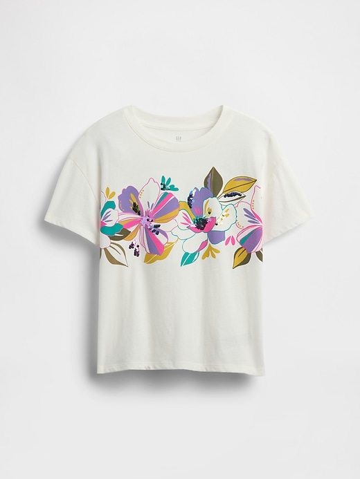 Image number 1 showing, Kids Oversized Graphic T-Shirt