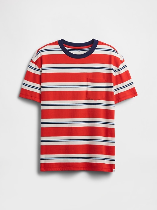 Image number 1 showing, Kids Stripe Pocket T-Shirt