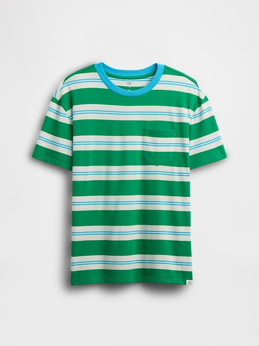 Image number 1 showing, Kids Stripe Pocket T-Shirt