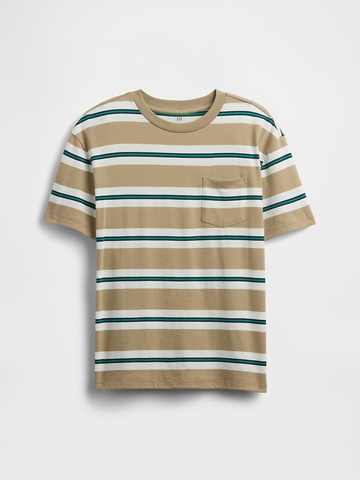 Image number 1 showing, Kids Stripe Pocket T-Shirt
