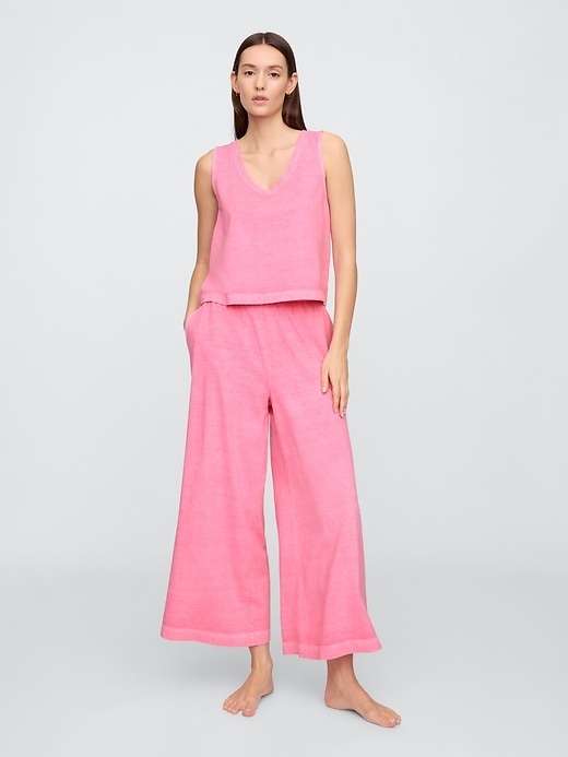 Image number 3 showing, V-Neck PJ Shell Tank Top