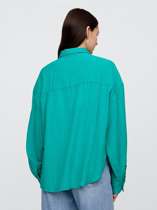 Image number 2 showing, Gauze Big Shirt