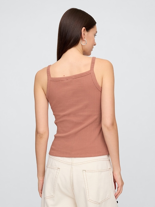 Image number 2 showing, Ribbed Squareneck Tank Top