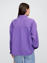Oversized Shirt in Gauze