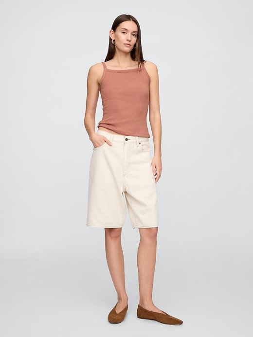 Image number 3 showing, Ribbed Squareneck Tank Top