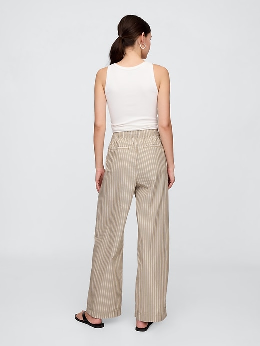 Image number 4 showing, Mid Rise Pull-On Wide-Leg Pants