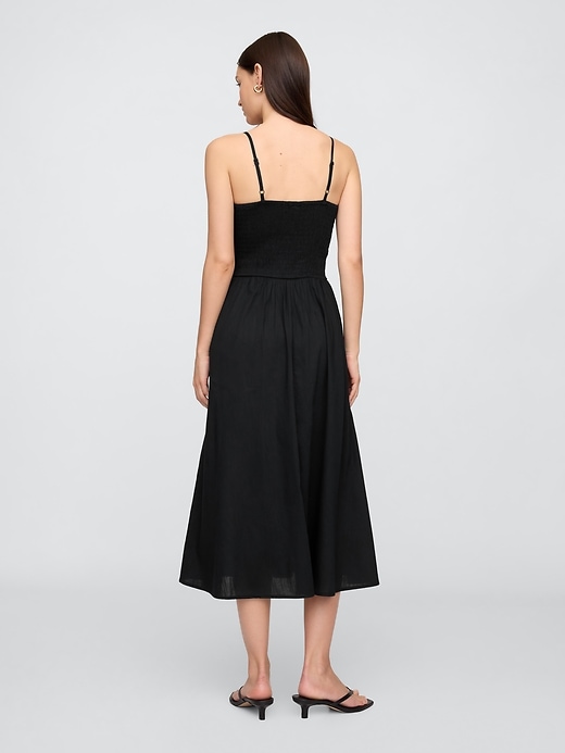 Image number 2 showing, Smocked Dip-Waist Midi Dress
