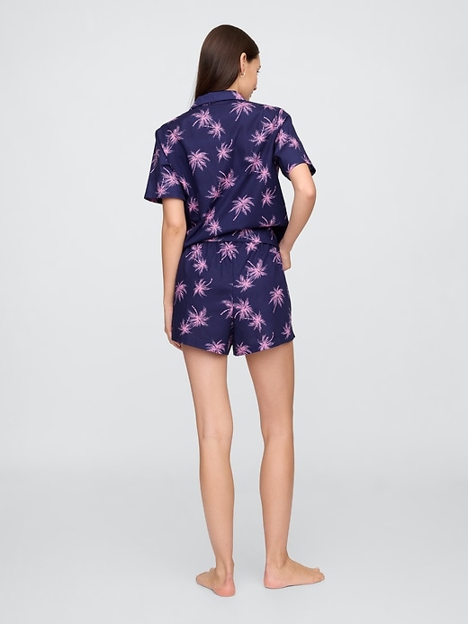 Image number 2 showing, Print Poplin PJ Shorts