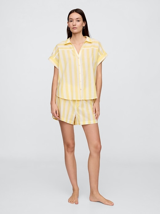 Image number 3 showing, Relaxed Stripe Poplin PJ Shirt