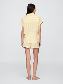Relaxed Stripe Poplin PJ Boxer Shorts