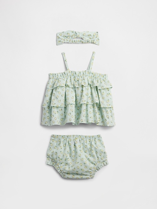 Baby Print Three-Piece Outfit Set