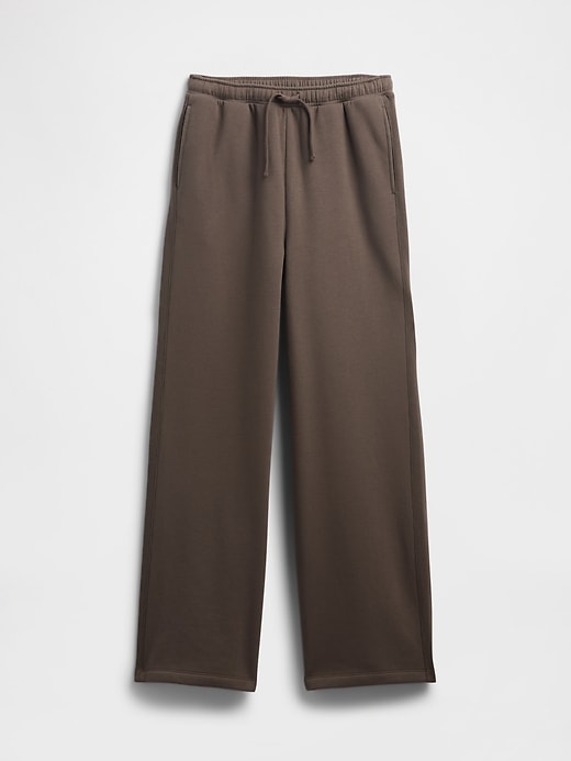 Image number 5 showing, Fleece Rib-Seam Wide-Leg Pants