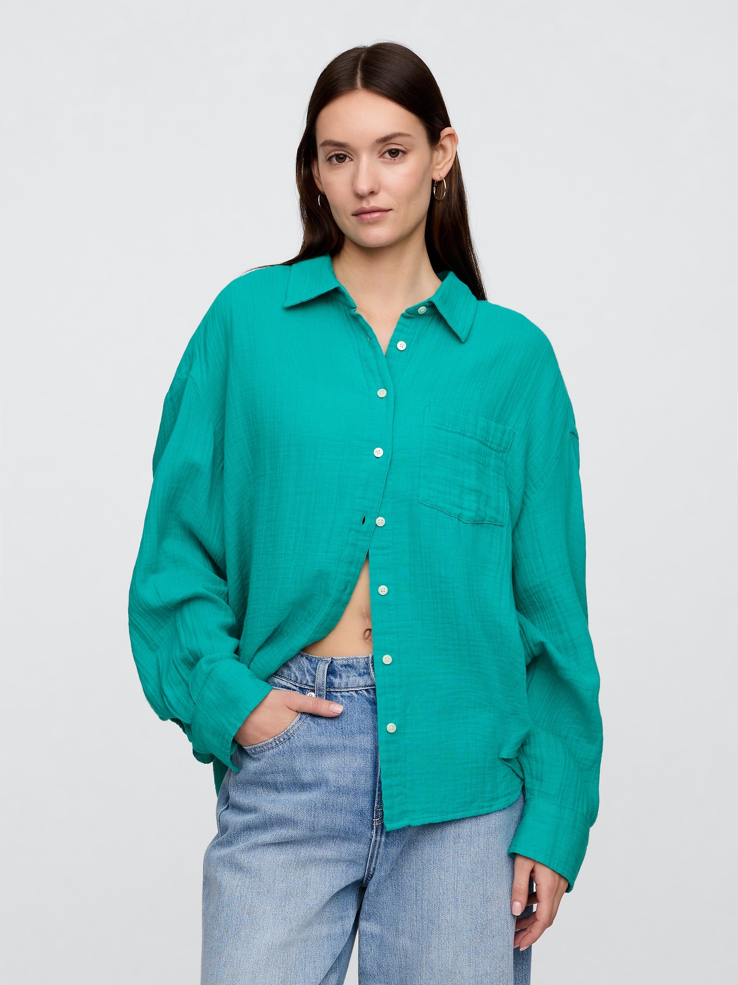 Gauze Big Shirt