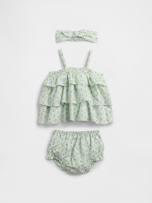 Baby Print Three-Piece Outfit Set