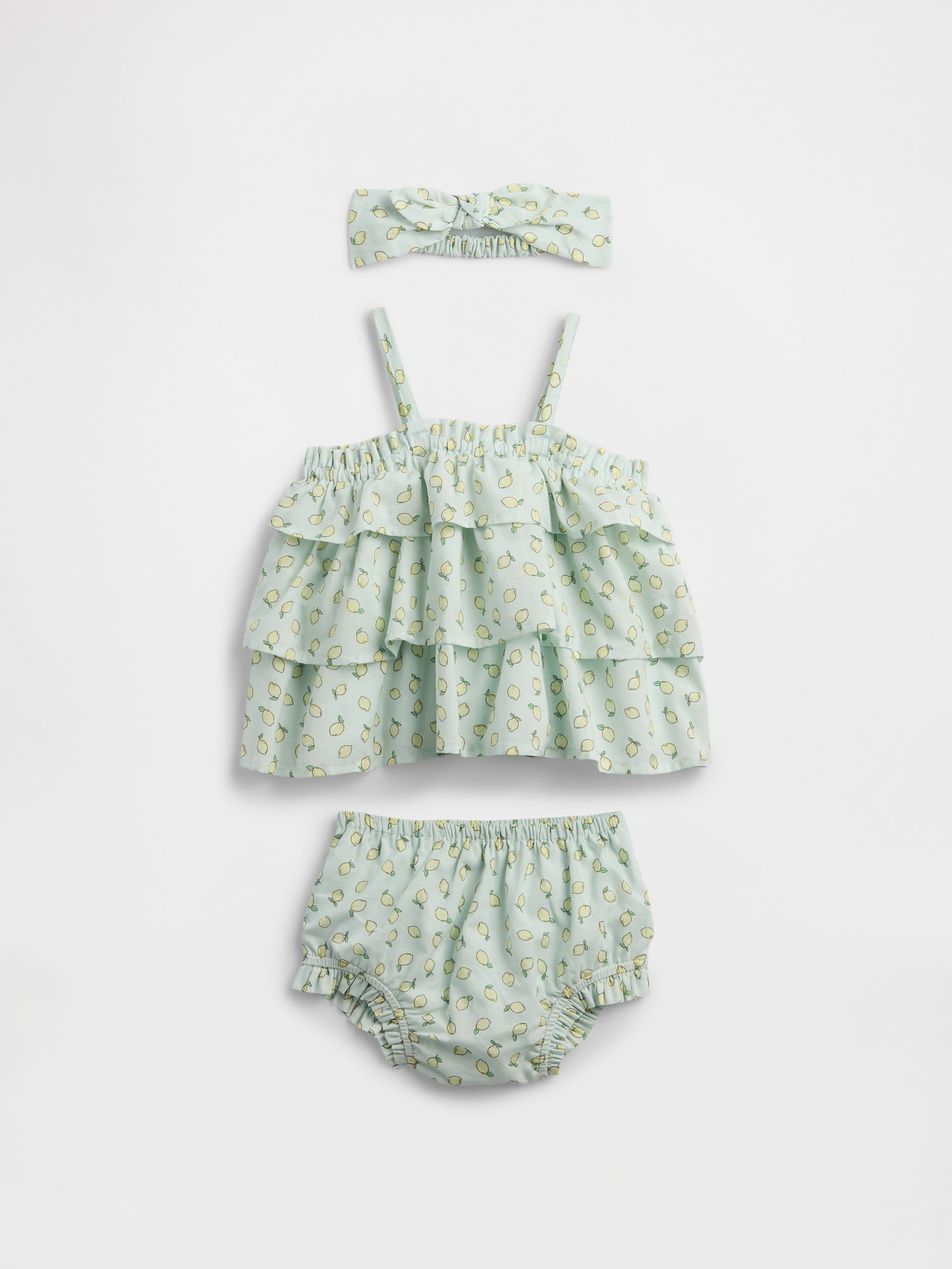 Baby Print Three-Piece Outfit Set