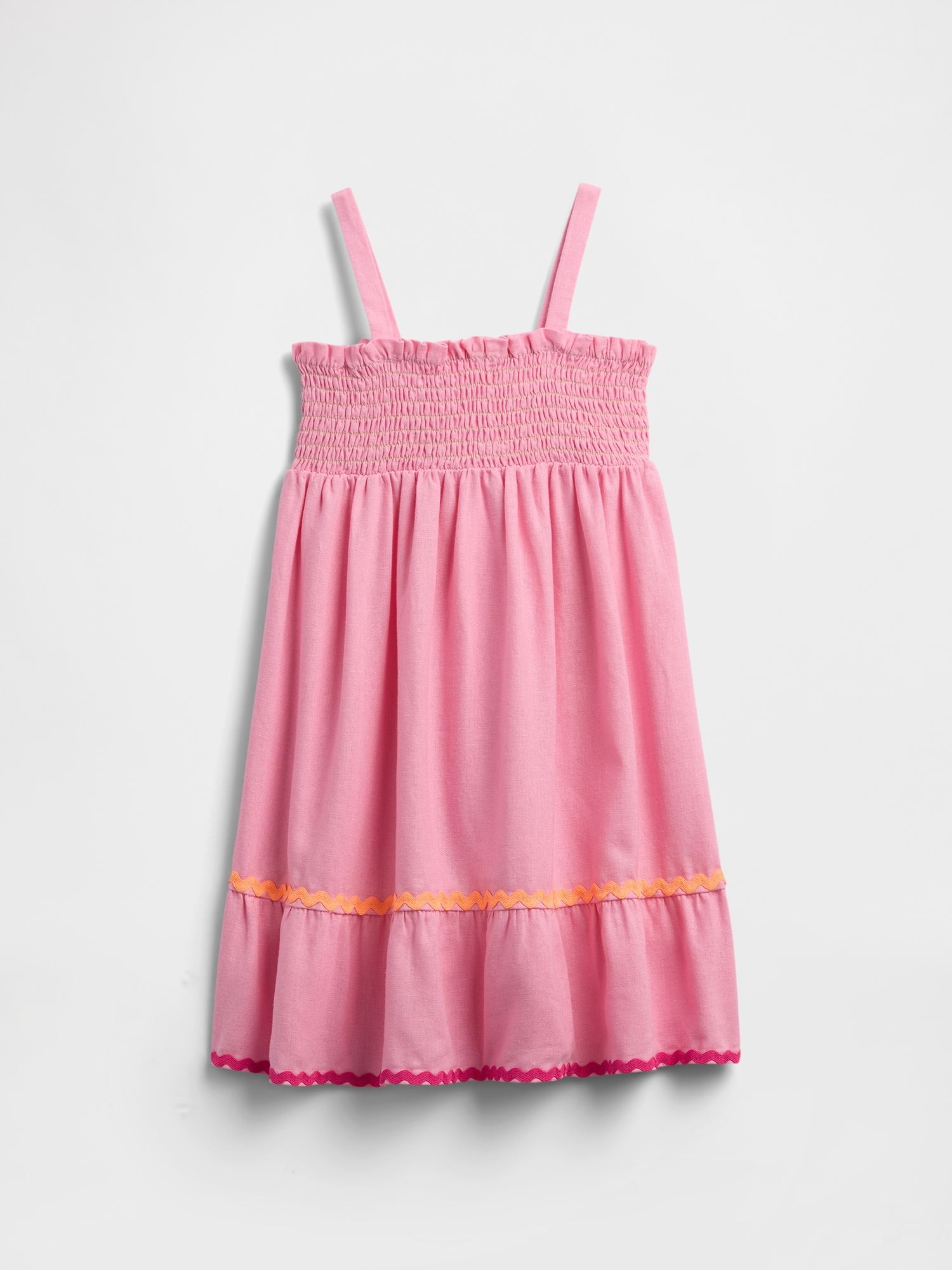 babyGap Smocked Linen-Blend Dress