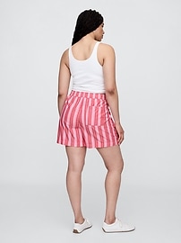 Relaxed Pull-On Poplin Shorts