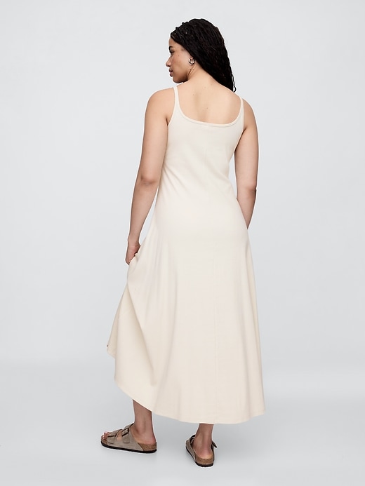 Image number 5 showing, Ribbed Squareneck Midi Dress