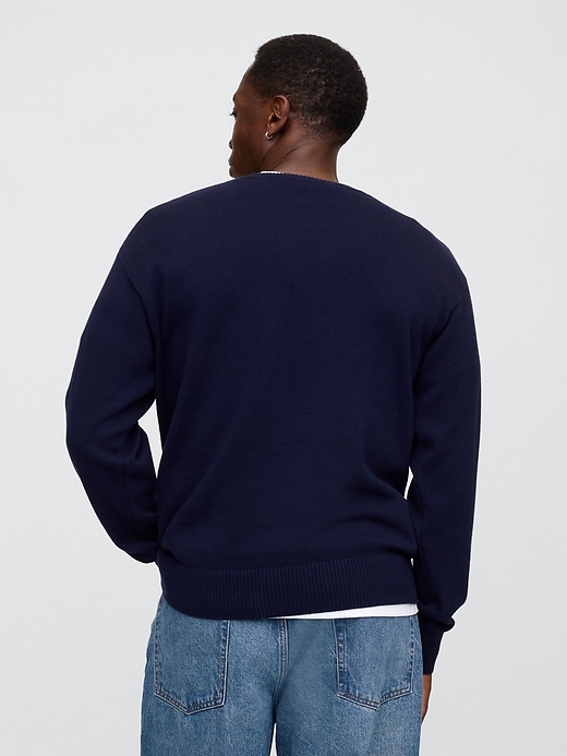 Image number 2 showing, Relaxed Americana Intarsia Sweater