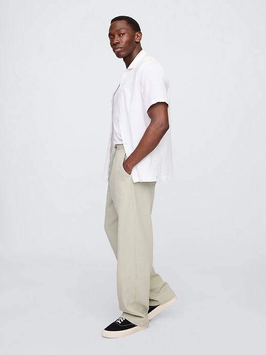 Image number 4 showing, Gauze Baggy Easy Pants