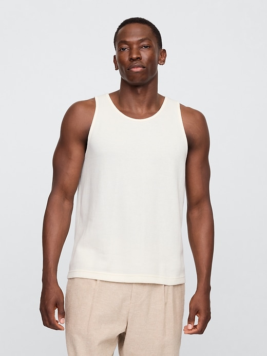 Image number 1 showing, Textured Ribbed Tank Top