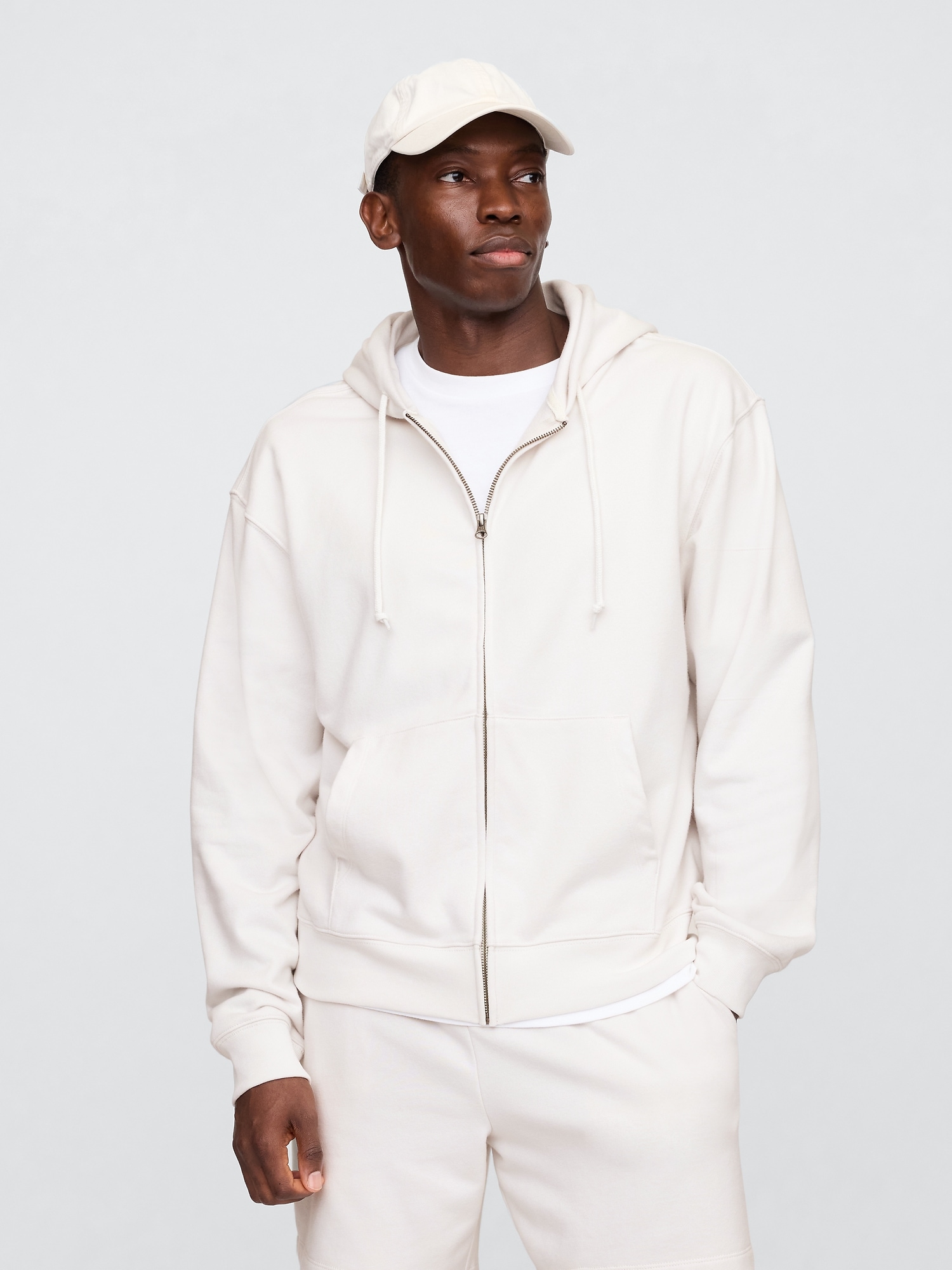 Vintage Soft Oversized Zip Hoodie