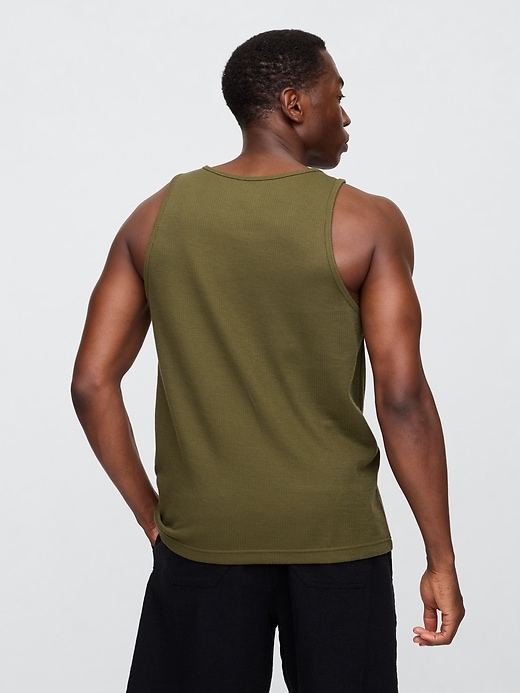 Image number 2 showing, Textured Ribbed Tank Top