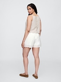 Pull-On Eyelet Shorts