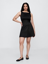 Boatneck Mini Dress
